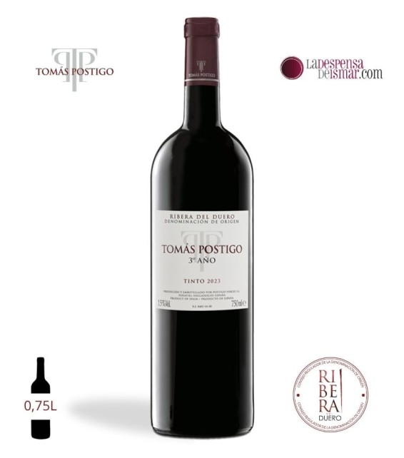Vino Tinto Tomás Postigo 3º Año | La Despensa de Ismar