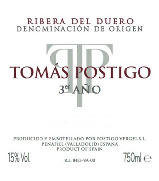 Vino Tinto Tomás Postigo 3º Año | La Despensa de Ismar
